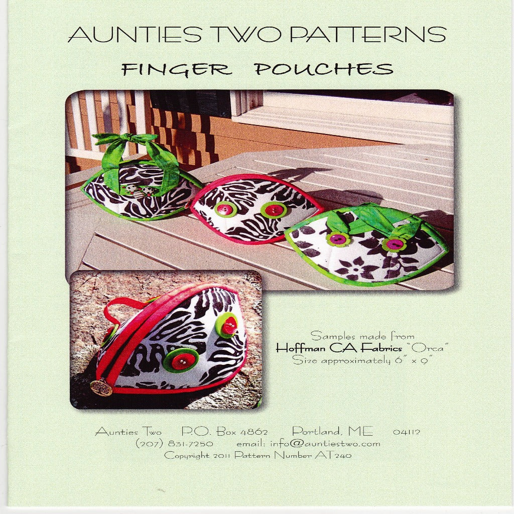 Finger Pouches Sewing Pattern - Nonna's Notions N' Sew On