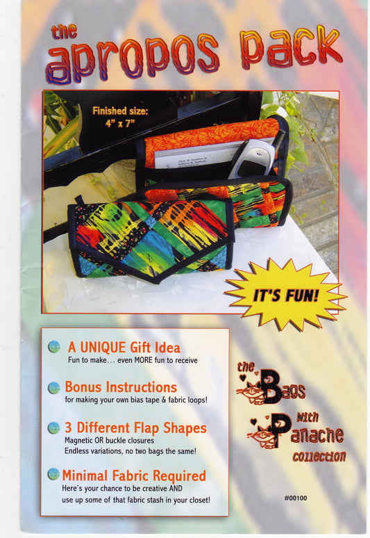 The Apropos Pack Sewing Pattern - Nonna's Notions N' Sew On