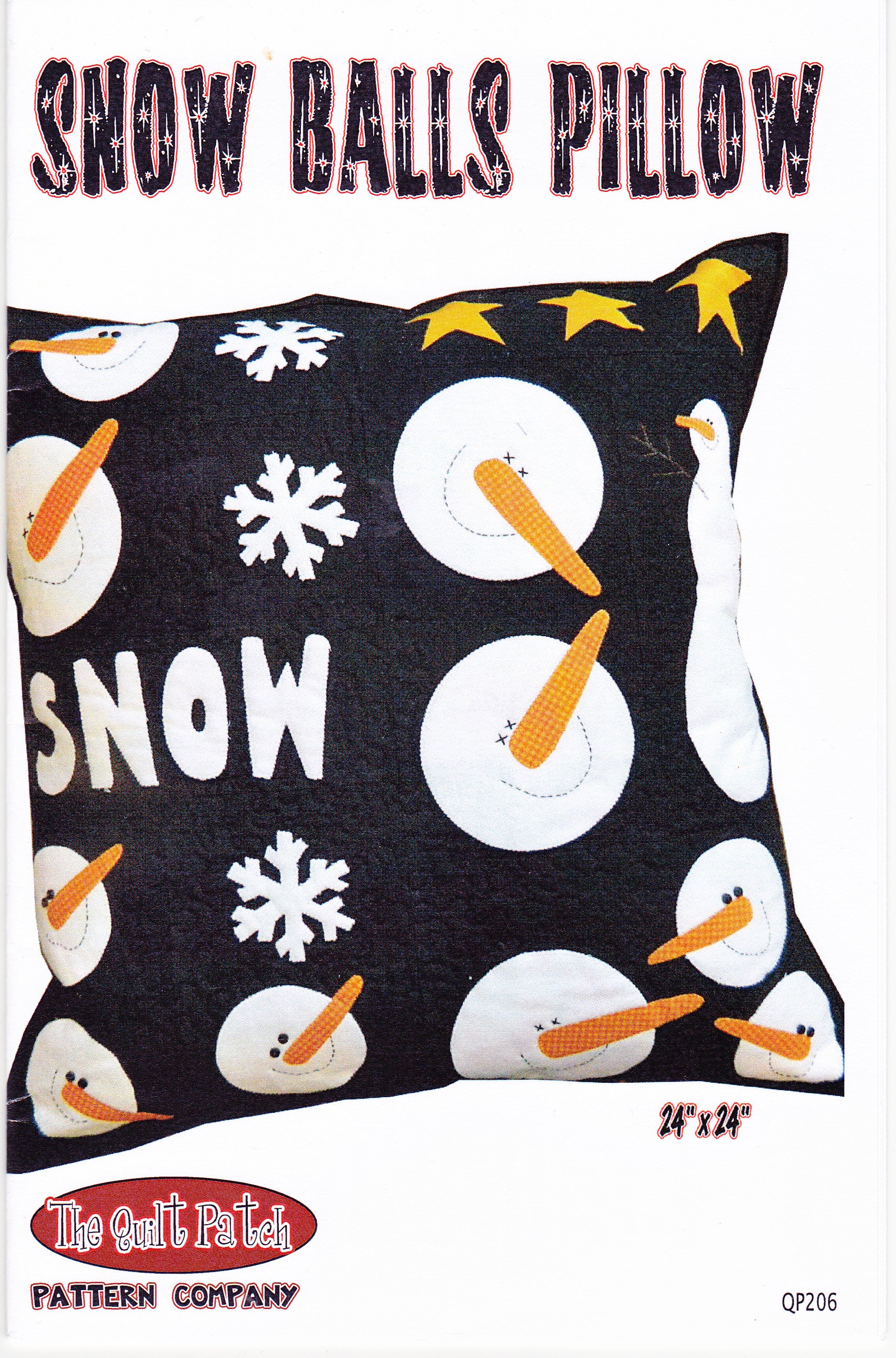 Snow Balls Pillow Sewing Pattern - Nonna's Notions N' Sew On