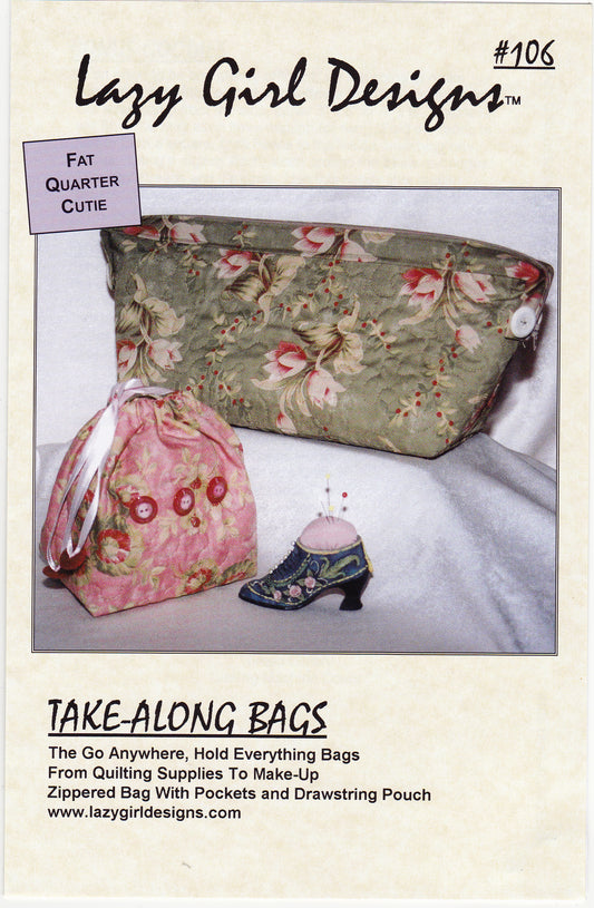 Take-Along Bags Sewing Pattern - Nonna's Notions N' Sew On