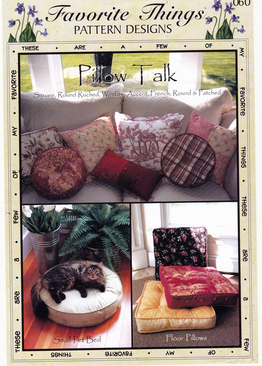 Pillow Talk Sewing Pattern - Nonna's Notions N' Sew On