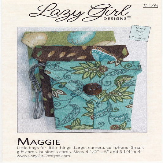 Maggie Little Bags for Little Things Sewing Pattern - Nonna's Notions N' Sew On