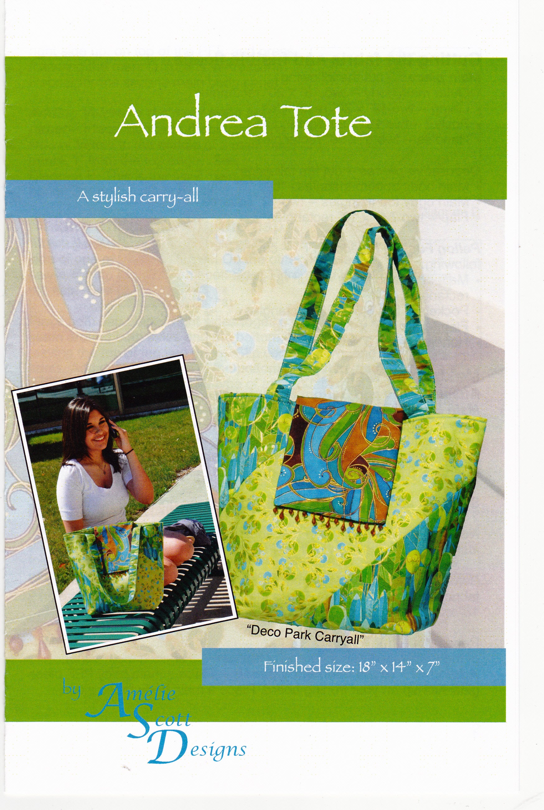 The Andrea Tote Sewing Pattern - Nonna's Notions N' Sew On