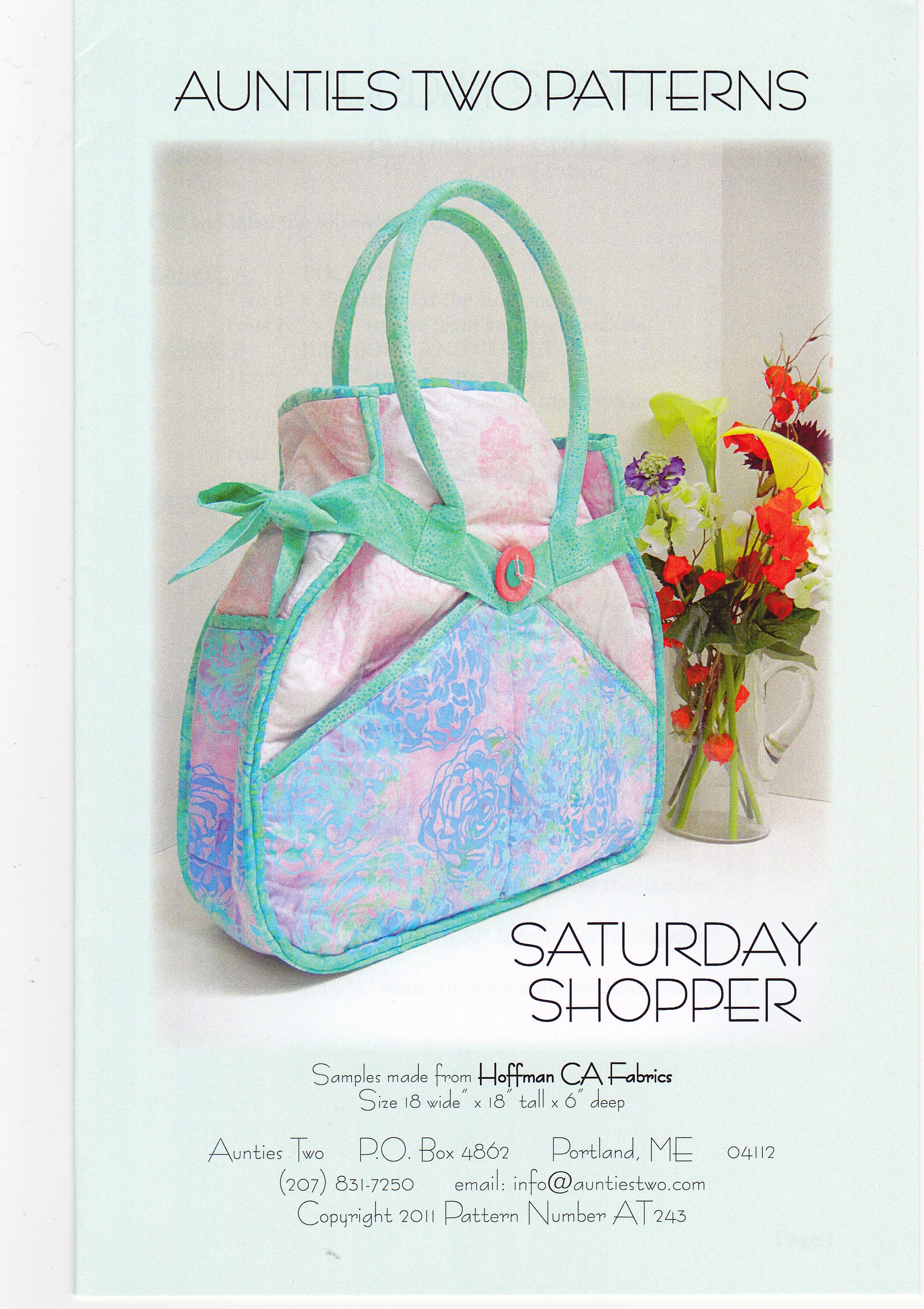 The Saturday Shopper Bag Sewing Pattern - Nonna's Notions N' Sew On