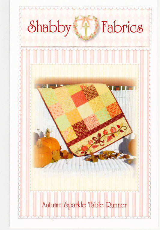 Autumn Sparkle Table Runner Quilting/Sewing Pattern - Nonna's Notions N' Sew On