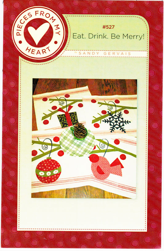 Eat. Drink. Be Merry! Placemats Sewing Pattern - Nonna's Notions N' Sew On