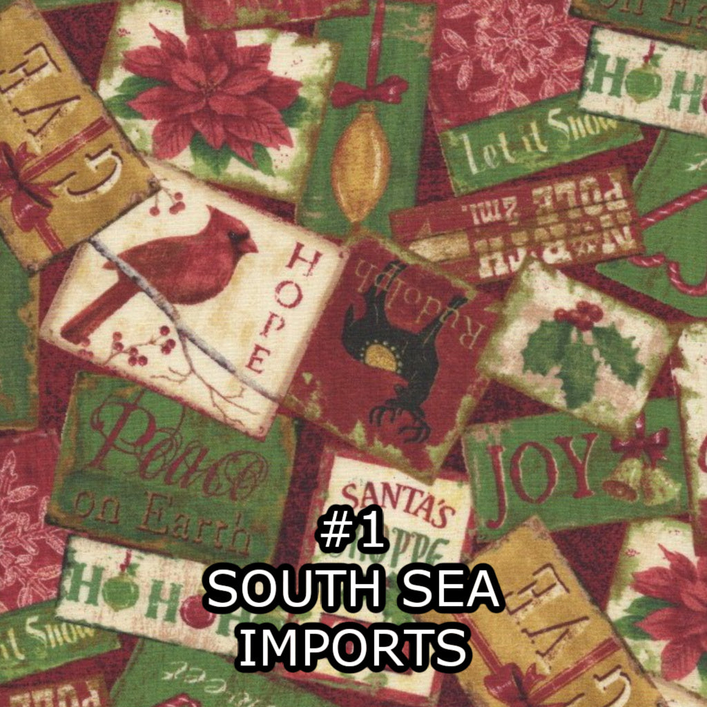 Fat Quarters with Christmas Prints - Nonna's Notions N' Sew On