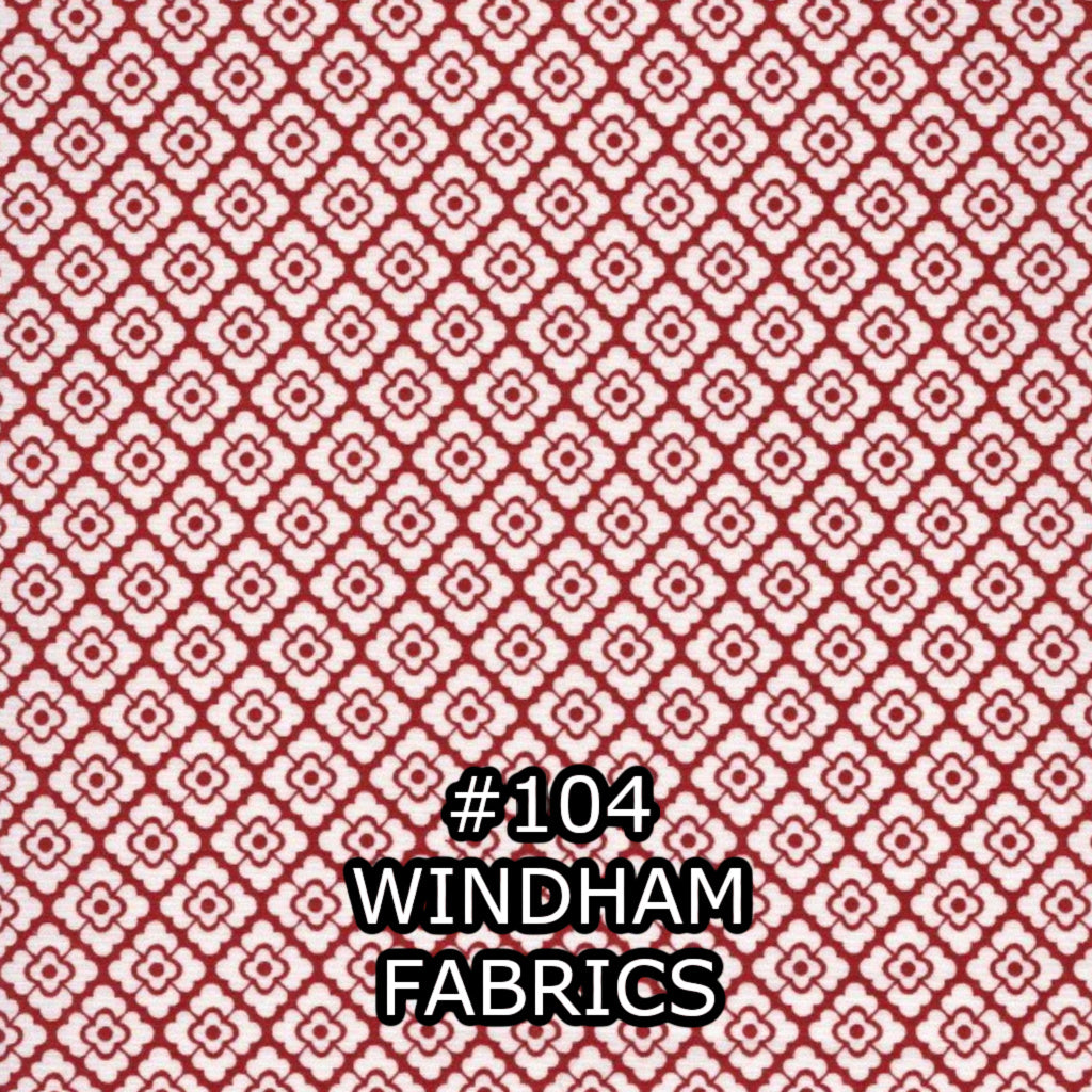 Fat Quarters with Red & White Prints - Nonna's Notions N' Sew On