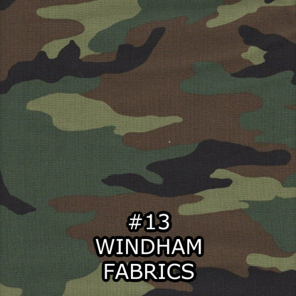 Fat Quarters with Camo Prints - Nonna's Notions N' Sew On