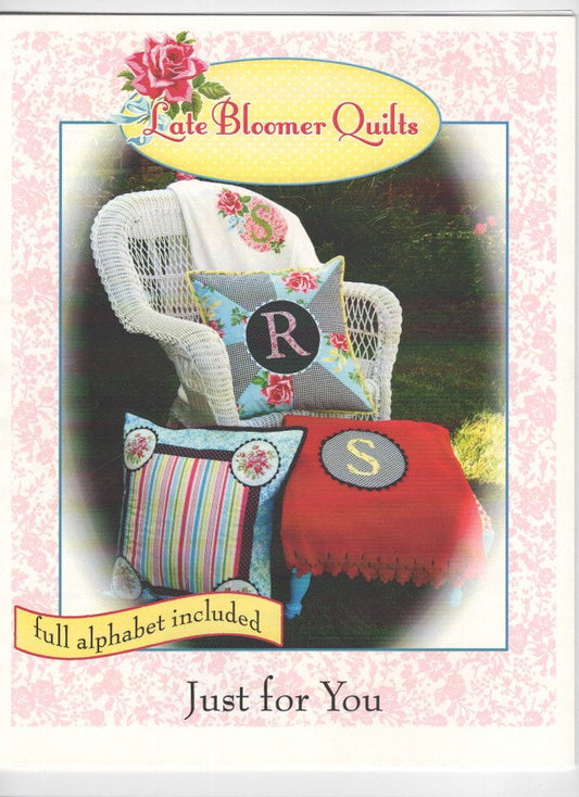 Just for You Applique' Pillows Sewing Pattern - Nonna's Notions N' Sew On